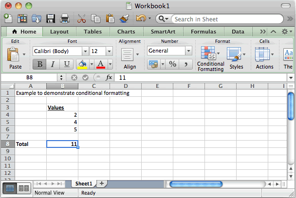 use shortcut to fill color for a cell in excel on mac